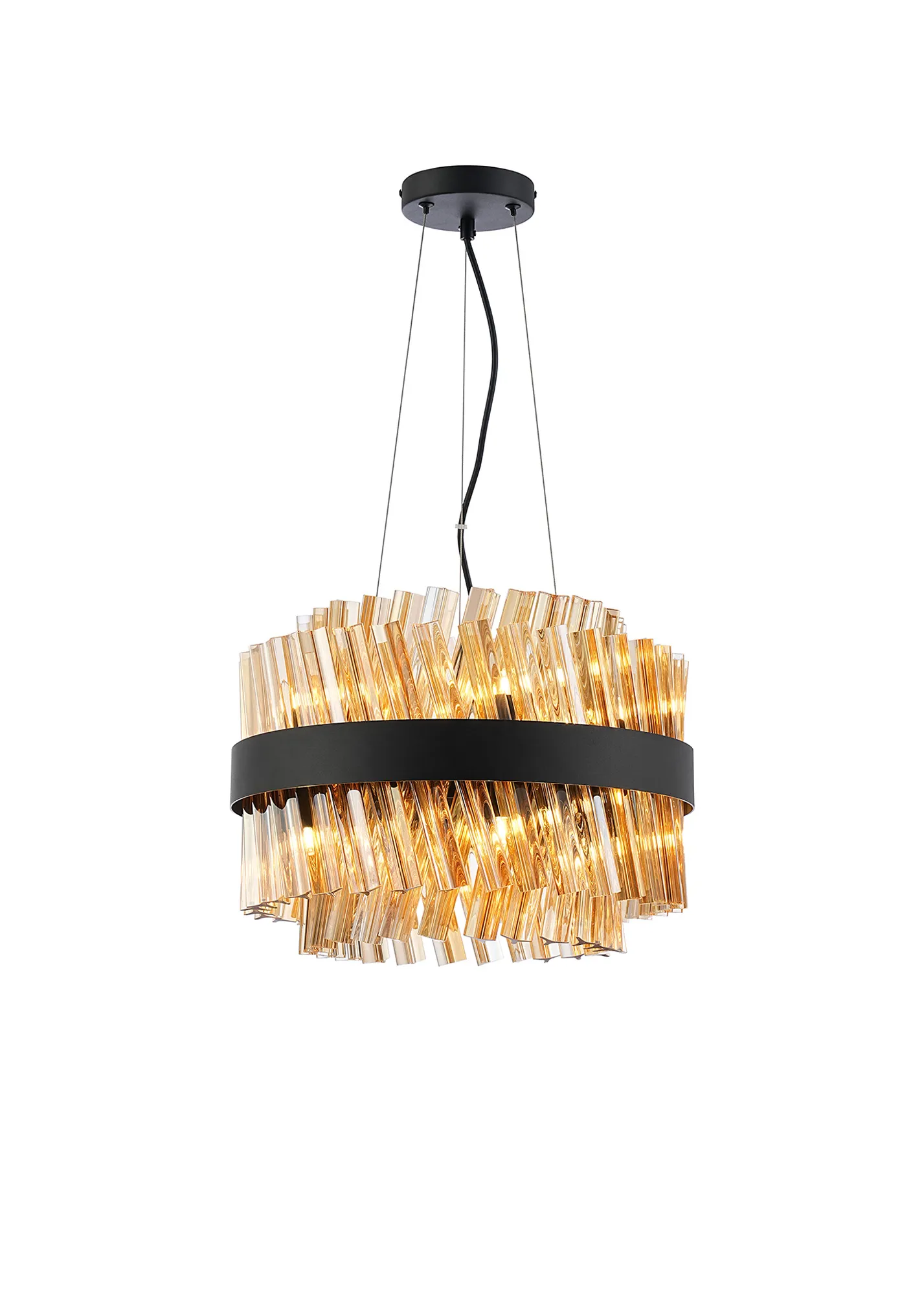 Bellina 6/10Lt Round Pendant, Brass/Nickel/Black - Various Finishes - Image 41