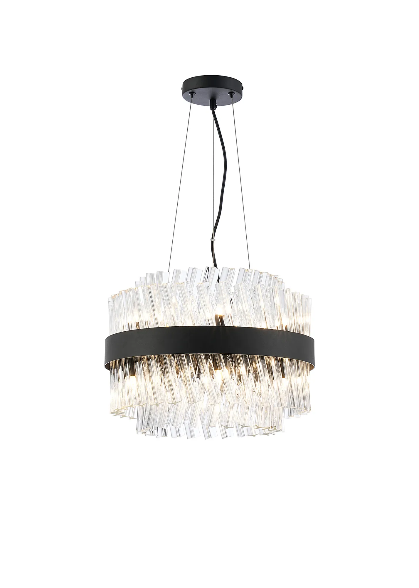 Bellina 6/10Lt Round Pendant, Brass/Nickel/Black - Various Finishes - Image 42