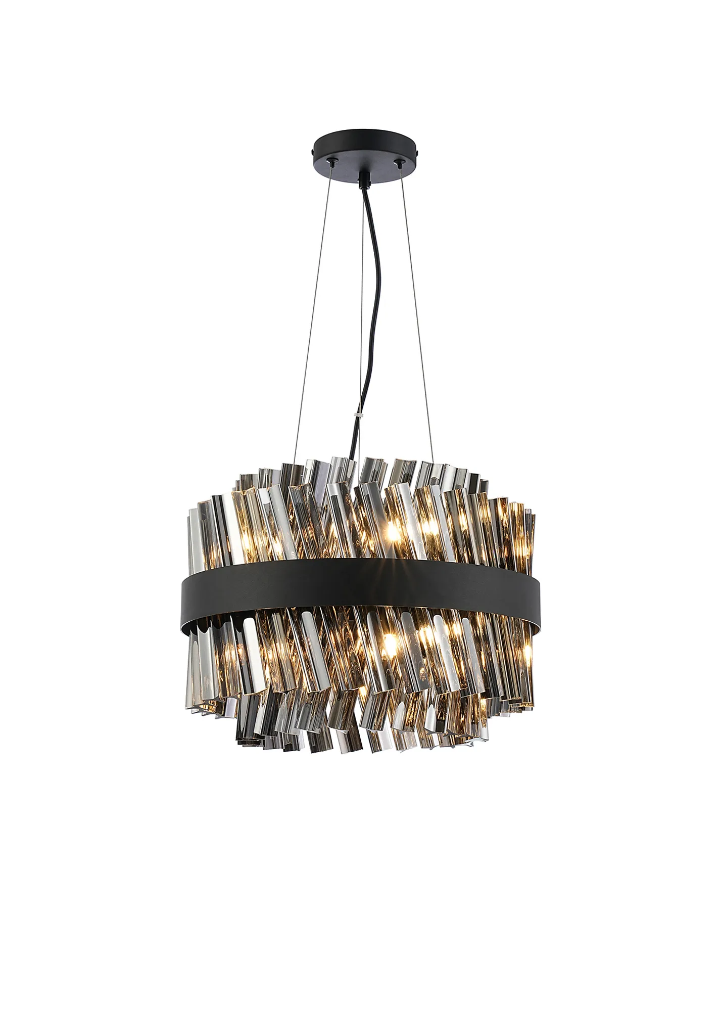Bellina 6/10Lt Round Pendant, Brass/Nickel/Black - Various Finishes - Image 43