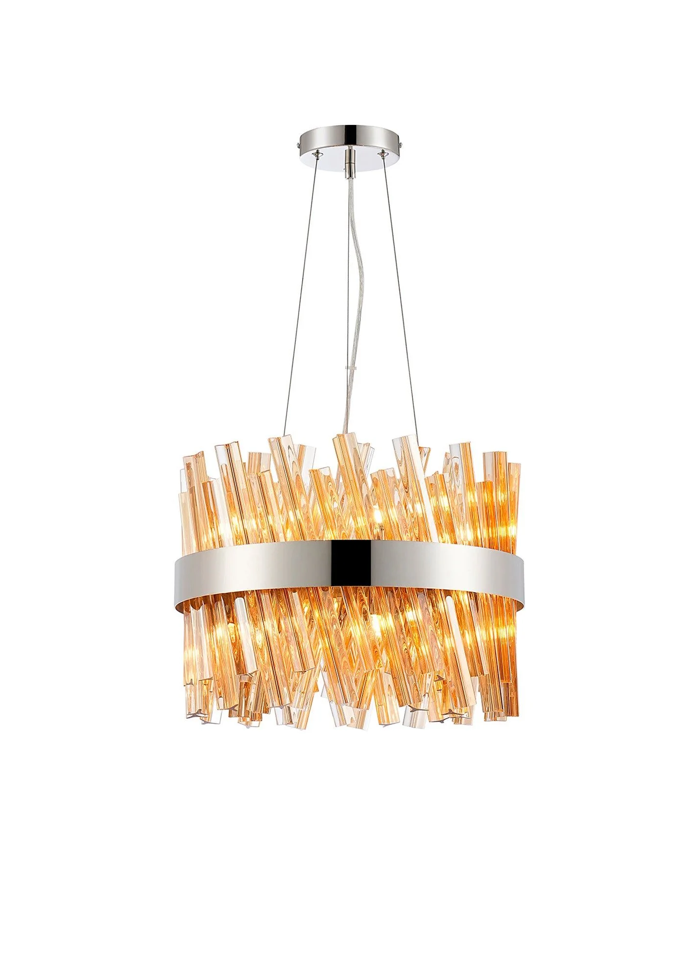 Bellina 6/10Lt Round Pendant, Brass/Nickel/Black - Various Finishes - Image 5
