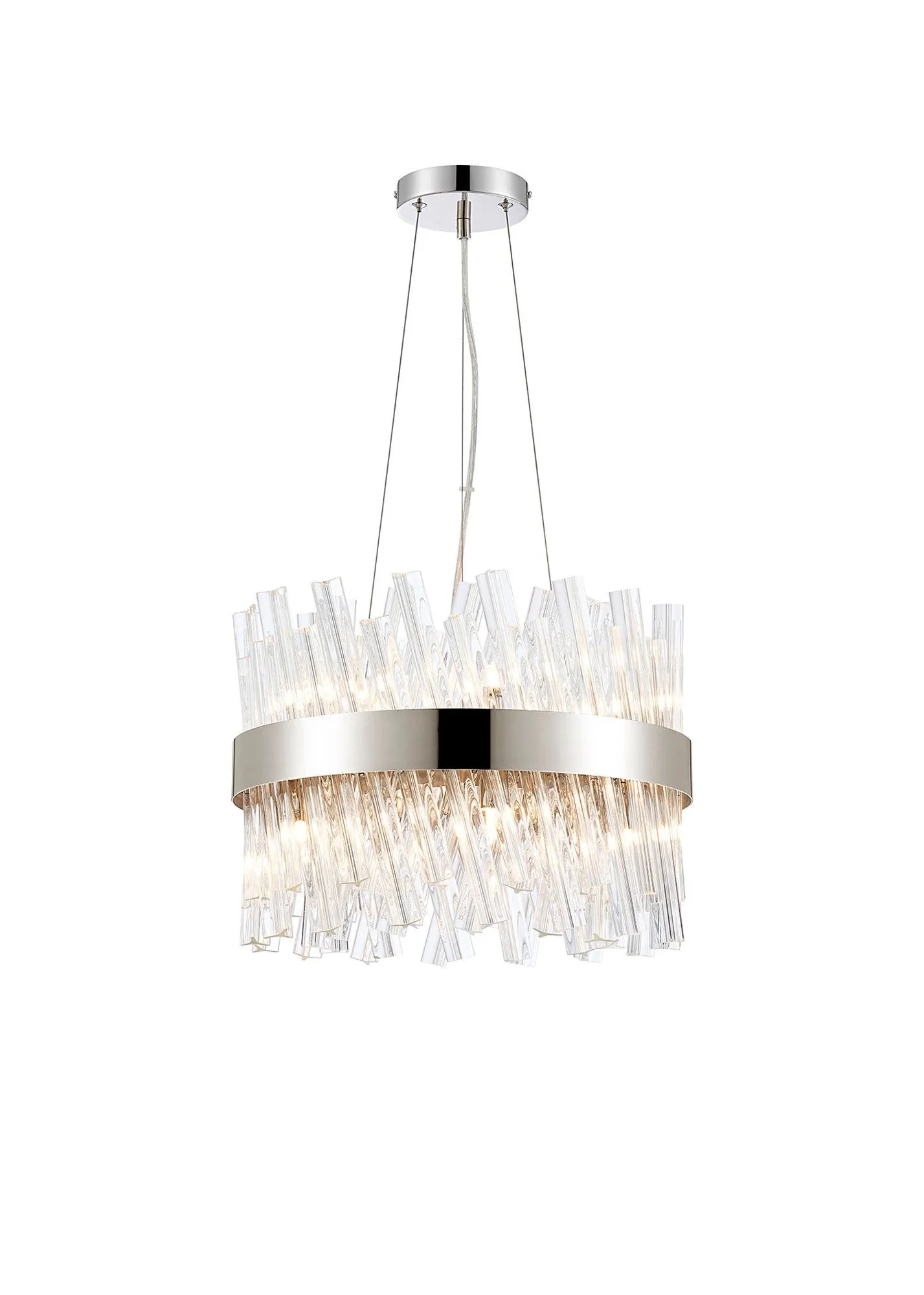 Bellina 6/10Lt Round Pendant, Brass/Nickel/Black - Various Finishes - Image 6
