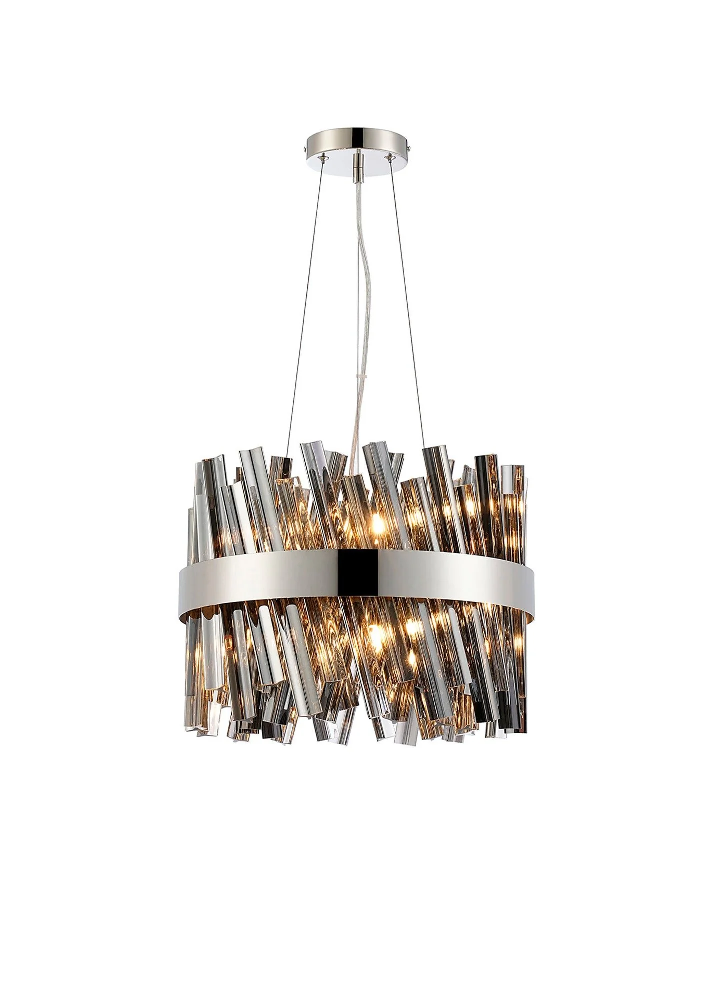 Bellina 6/10Lt Round Pendant, Brass/Nickel/Black - Various Finishes - Image 7