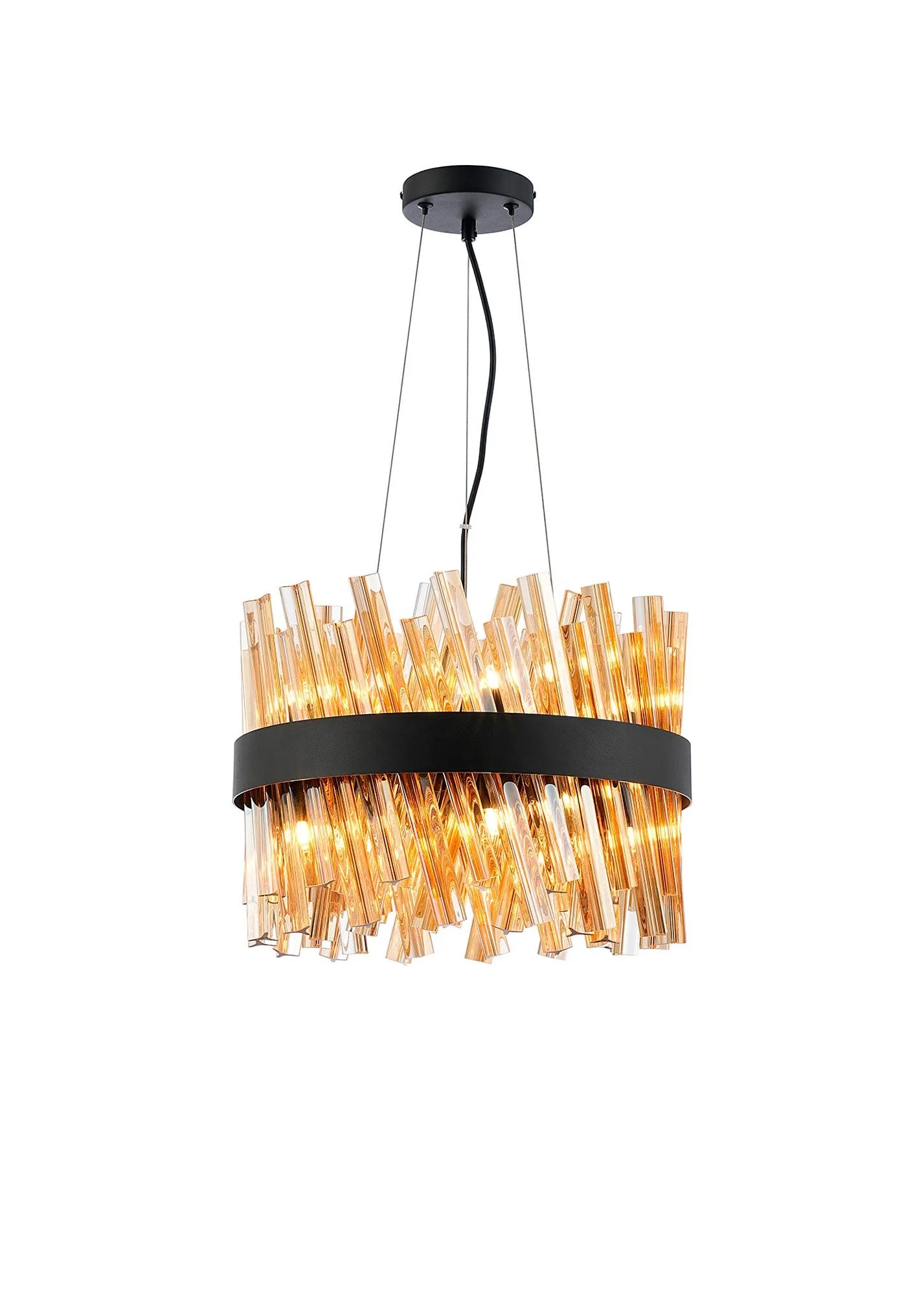Bellina 6/10Lt Round Pendant, Brass/Nickel/Black - Various Finishes - Image 8