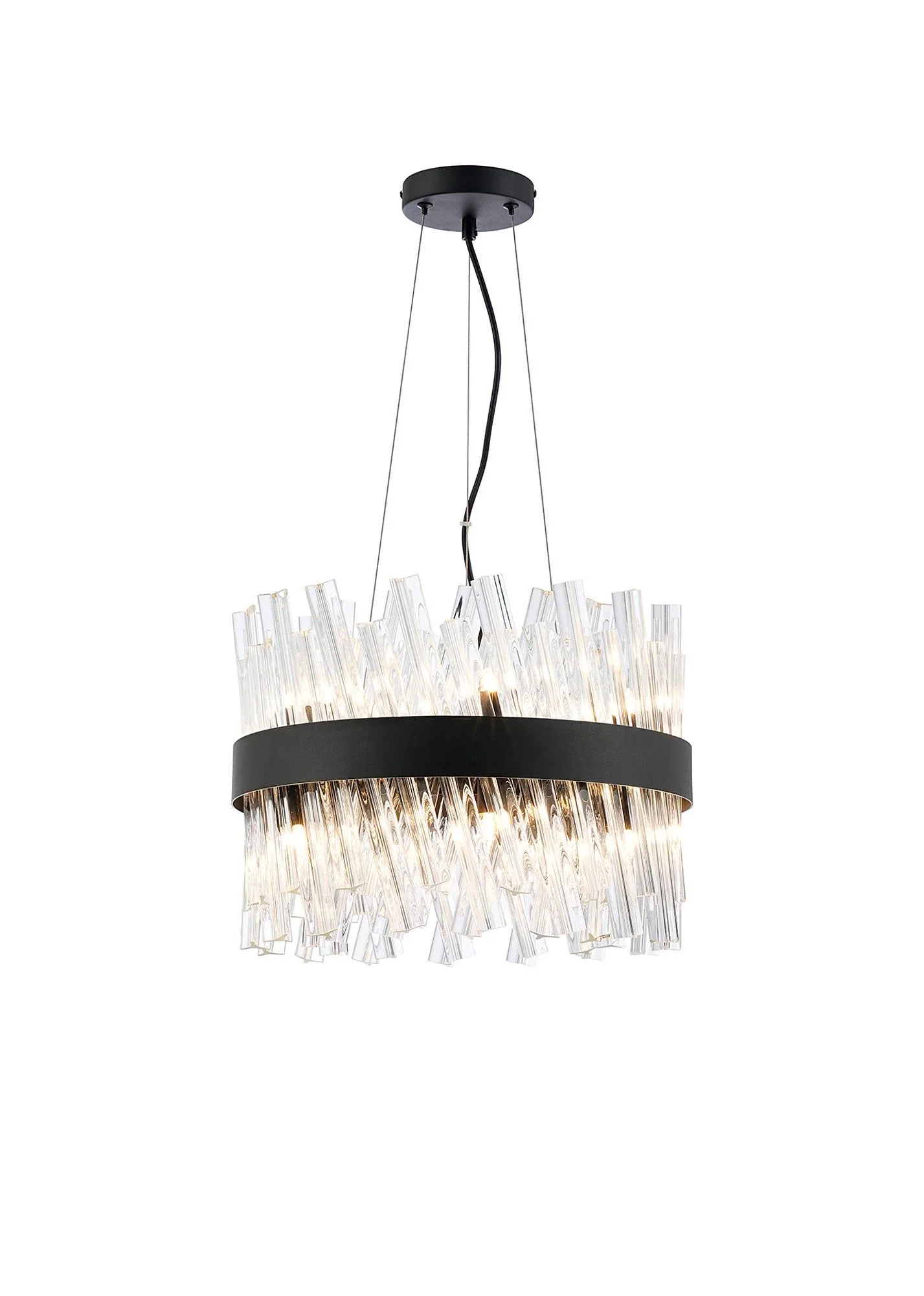 Bellina 6/10Lt Round Pendant, Brass/Nickel/Black - Various Finishes - Image 9