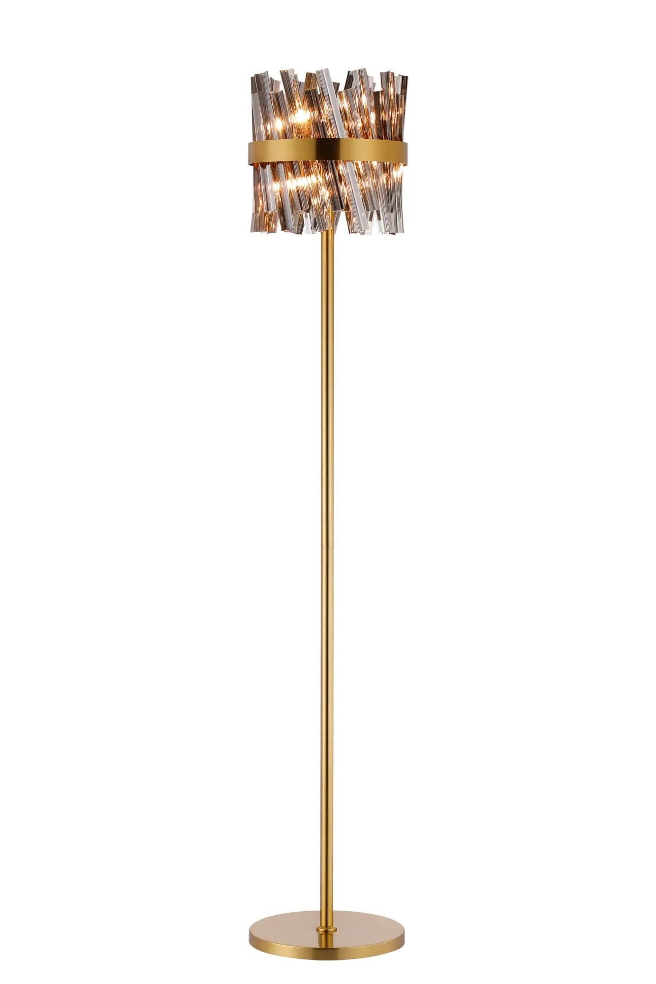 Bellina 8Lt Floor Lamp, Brass/Nickel/Black - Various Finishes - Image 6