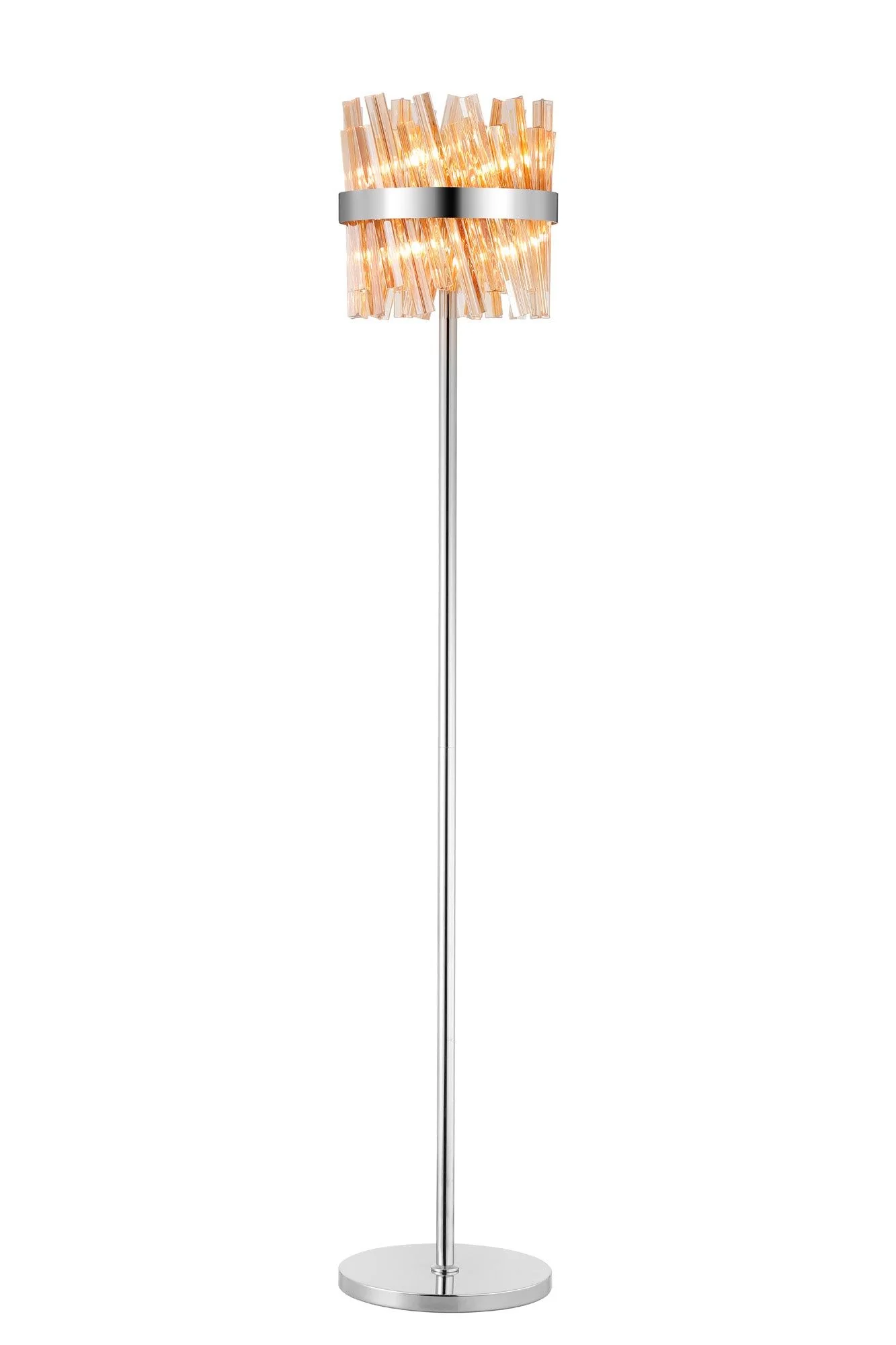 Bellina 8Lt Floor Lamp, Brass/Nickel/Black - Various Finishes - Image 7
