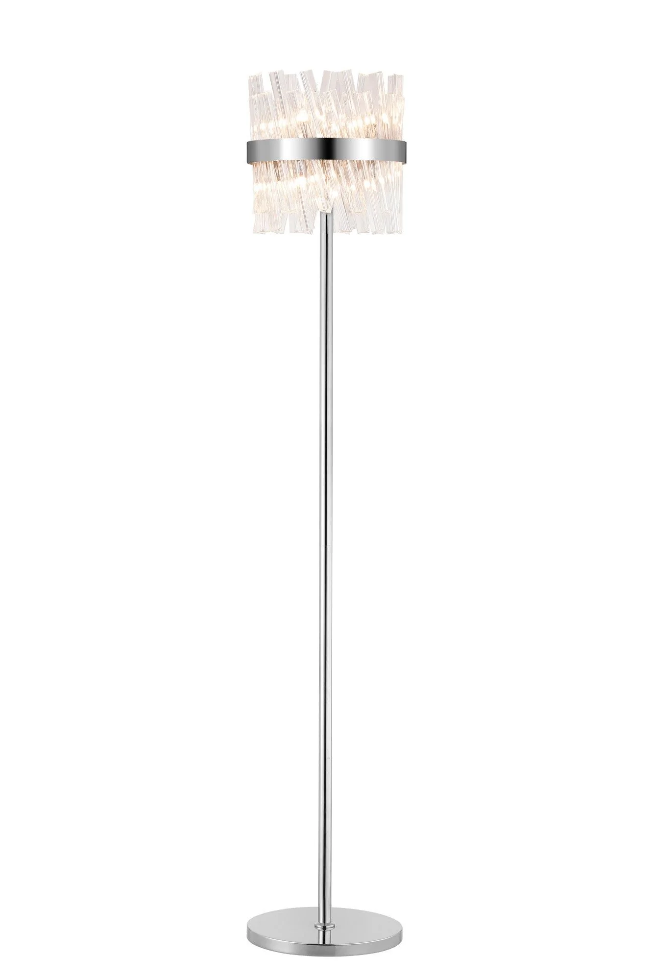 Bellina 8Lt Floor Lamp, Brass/Nickel/Black - Various Finishes - Image 8