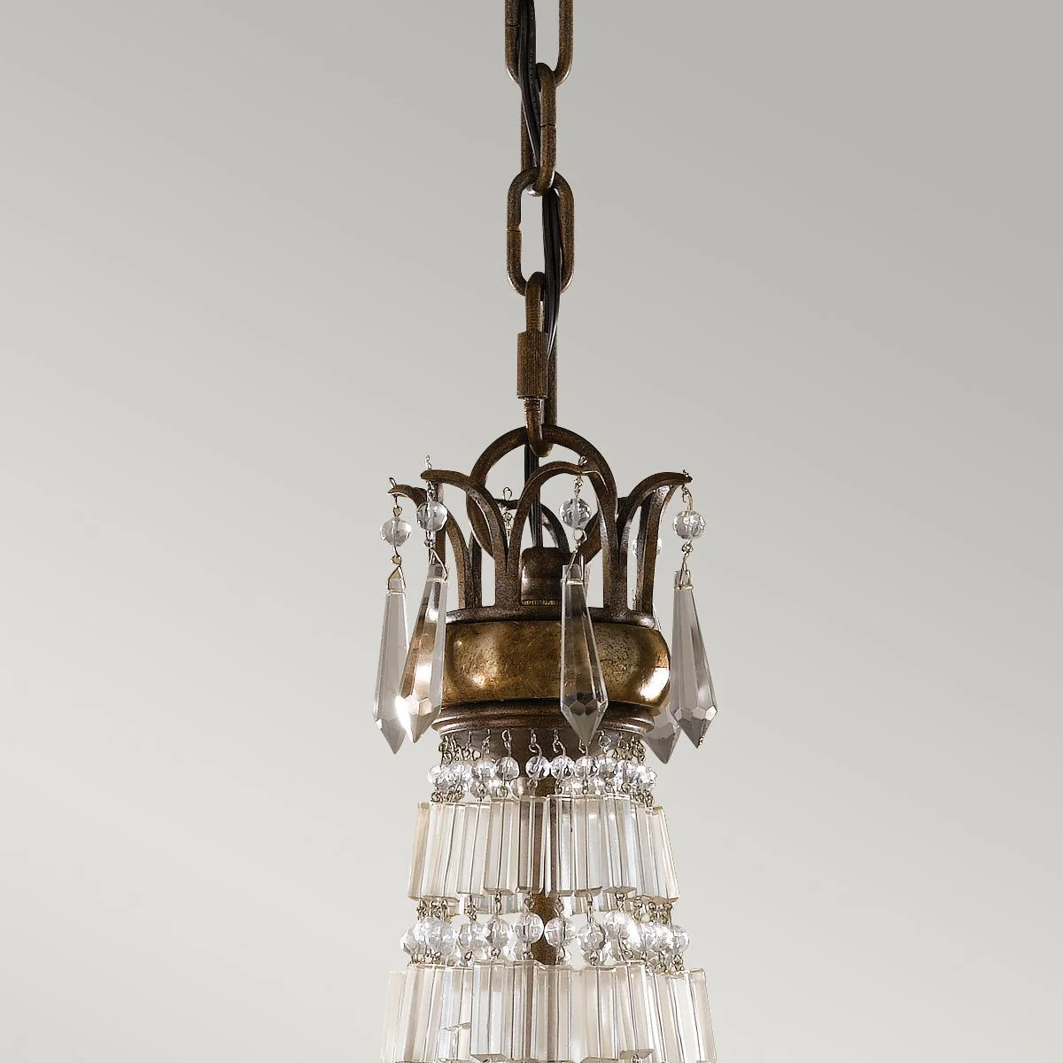 Bellini 4/6Lt Chandelier Light - British Bronze Finish - Image 3