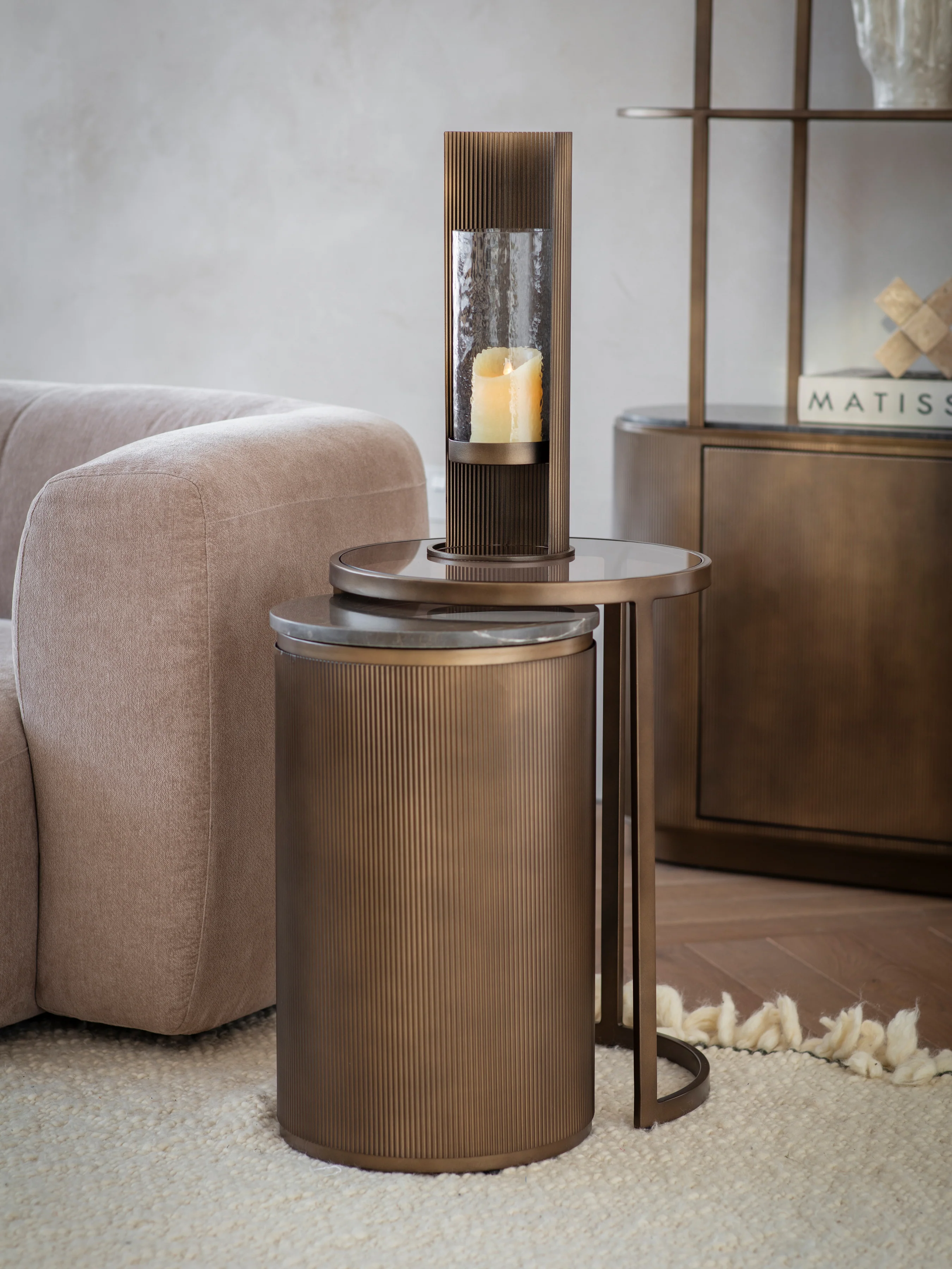 Belvedere Set of 2 Nesting Side Tables - Various Finishes - Image 11