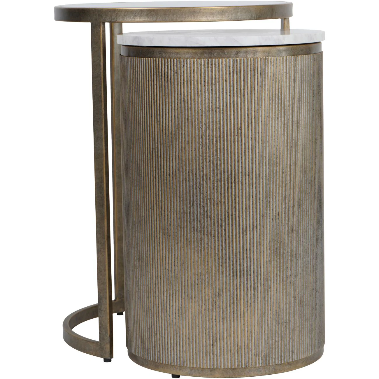 Belvedere Set of 2 Nesting Side Tables - Various Finishes - Image 2