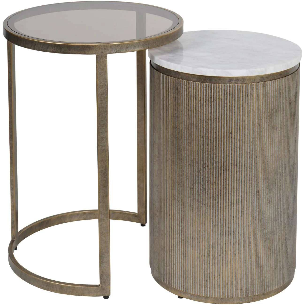 Belvedere Set of 2 Nesting Side Tables - Various Finishes - Image 3
