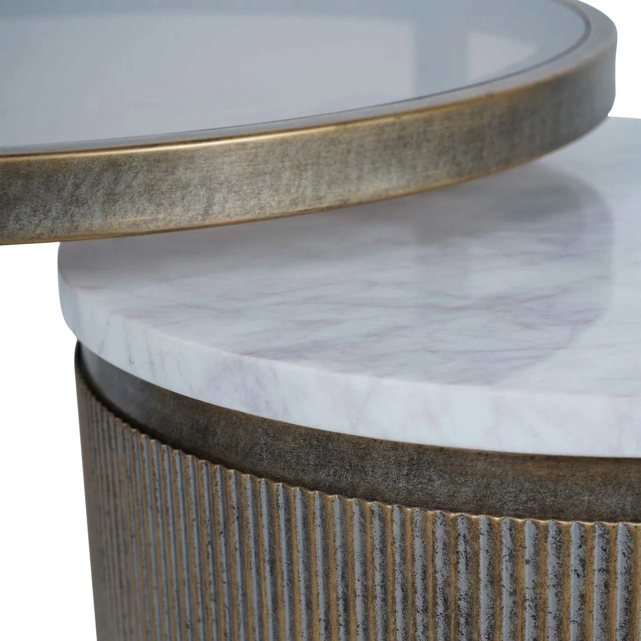 Belvedere Set of 2 Nesting Side Tables - Various Finishes - Image 5