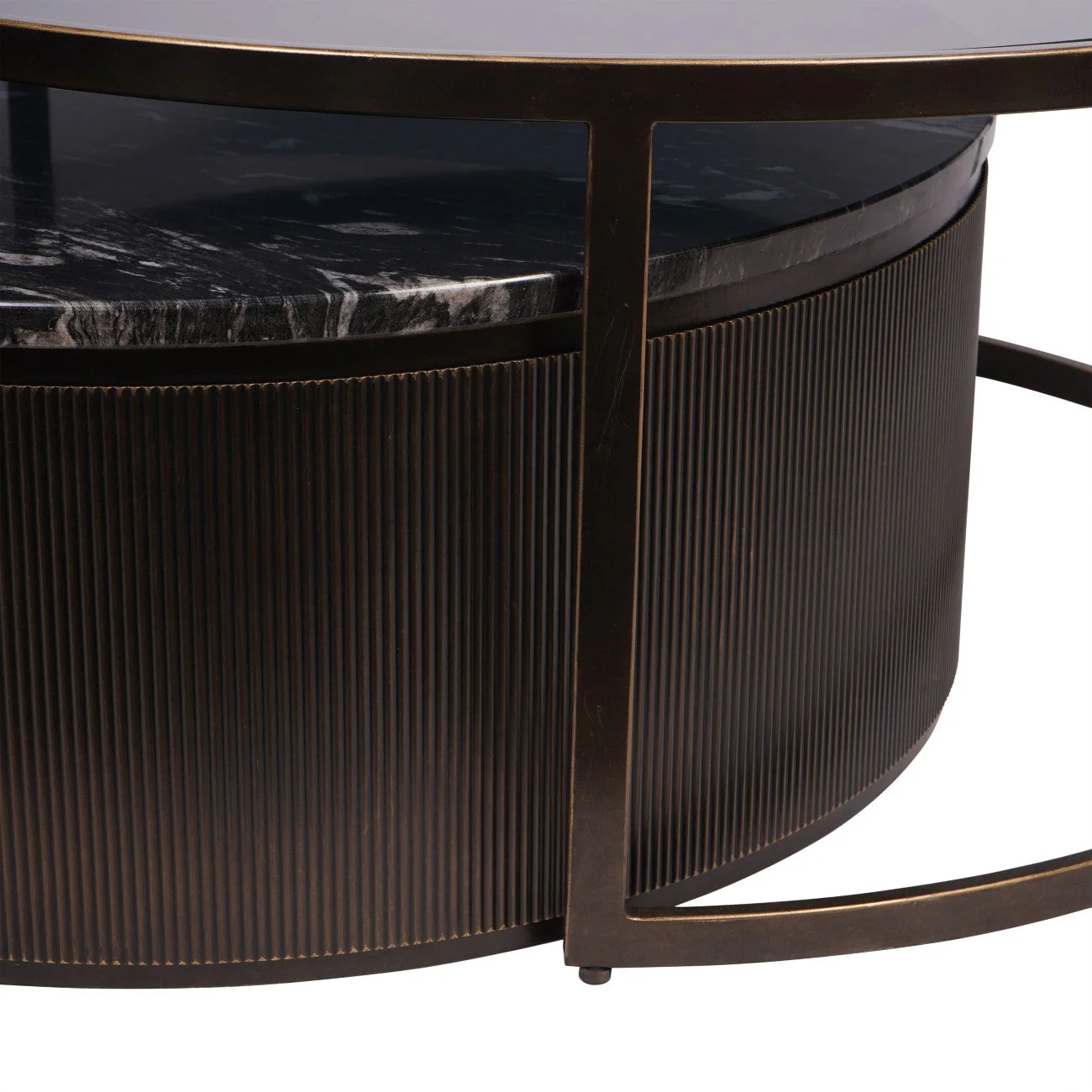 Belvedere Black Set of 2 Nesting Coffee Tables - Image 5