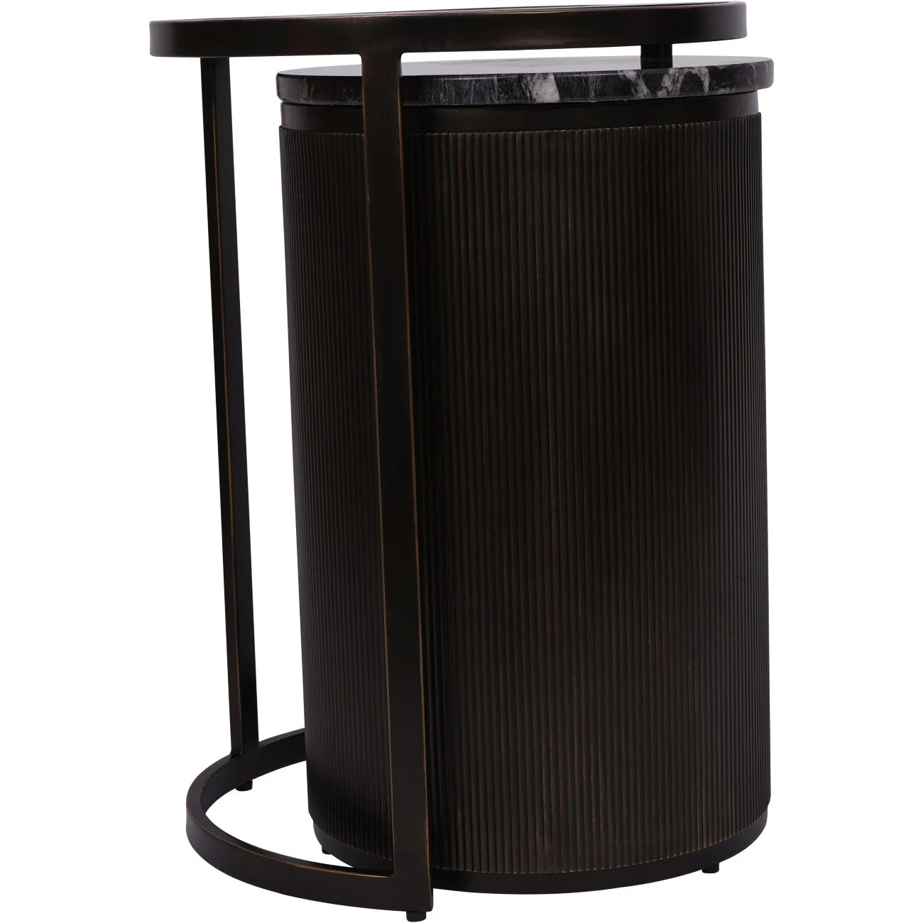 Belvedere Black Set of 2 Nesting Side Tables - Image 3