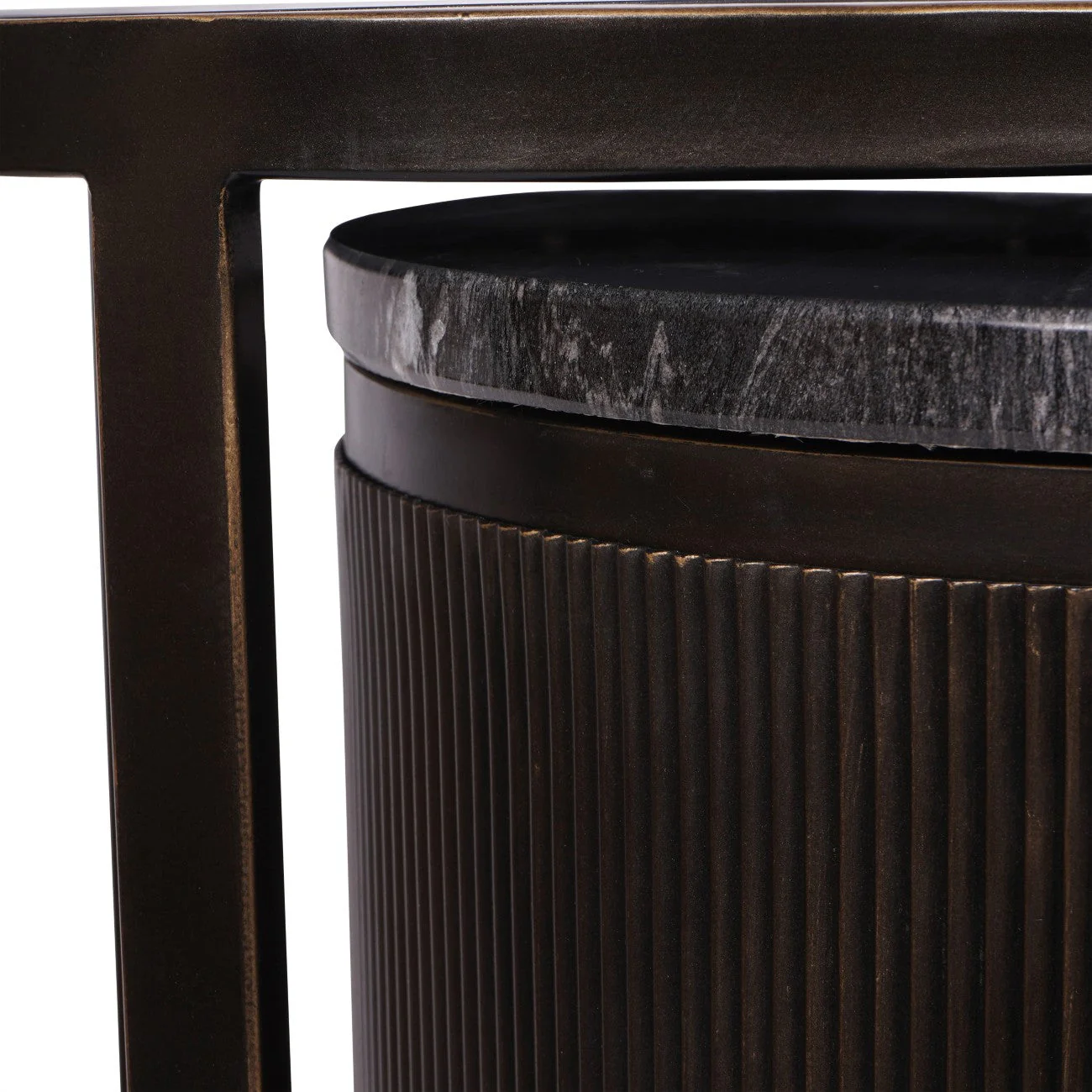 Belvedere Black Set of 2 Nesting Side Tables - Image 5