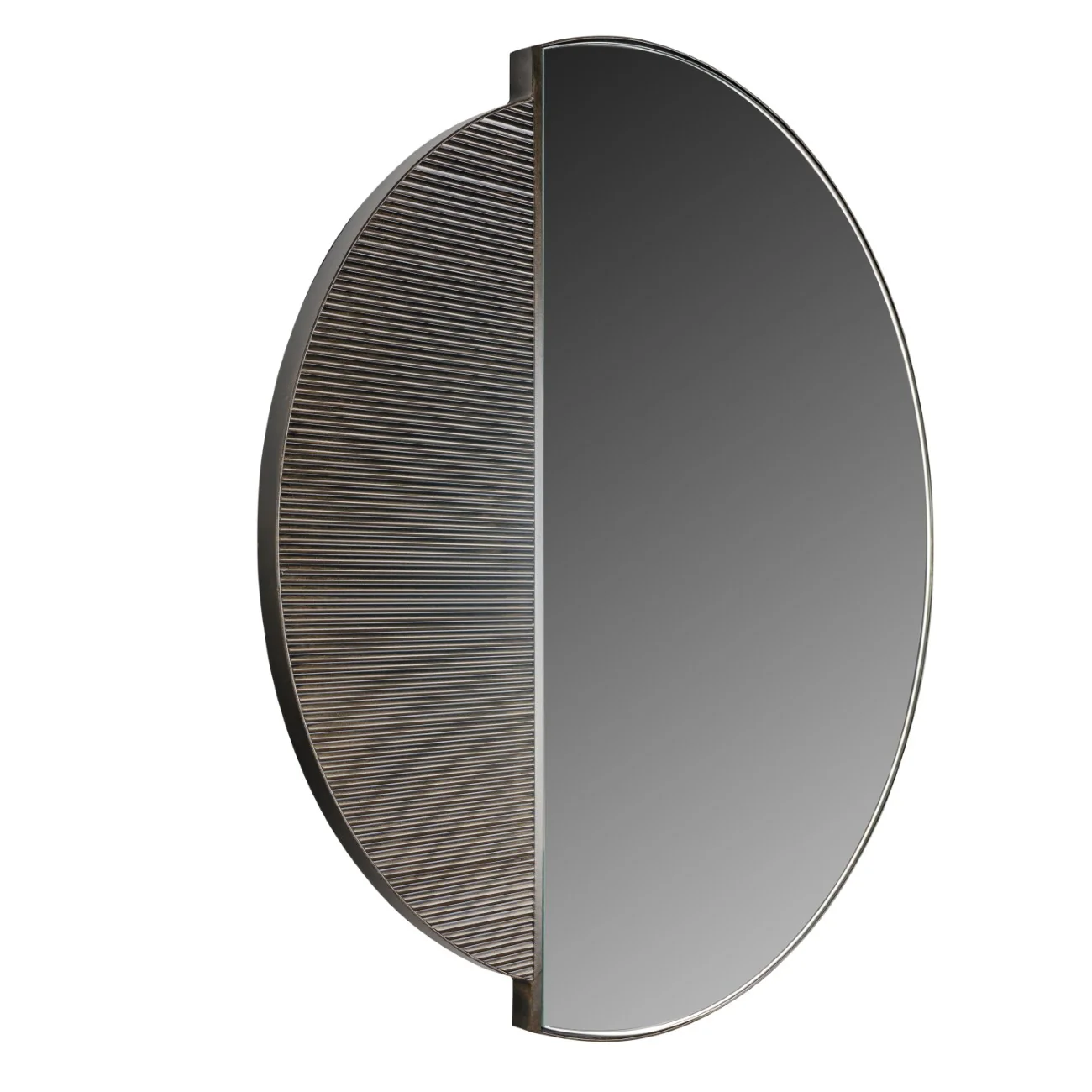 Belvedere Black Wall Mirror 90cm - Image 2