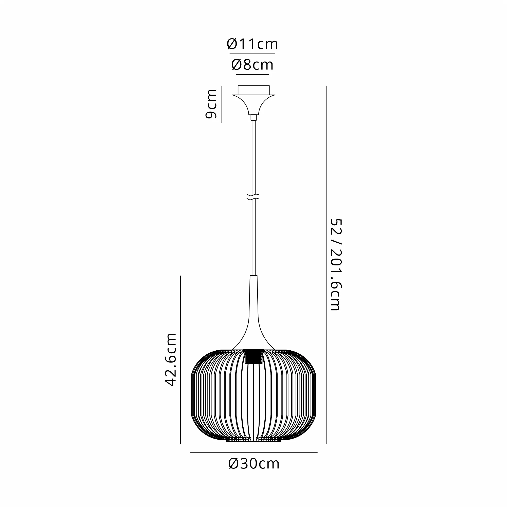 Benalla Single Pendant - Various Finishes - Image 11