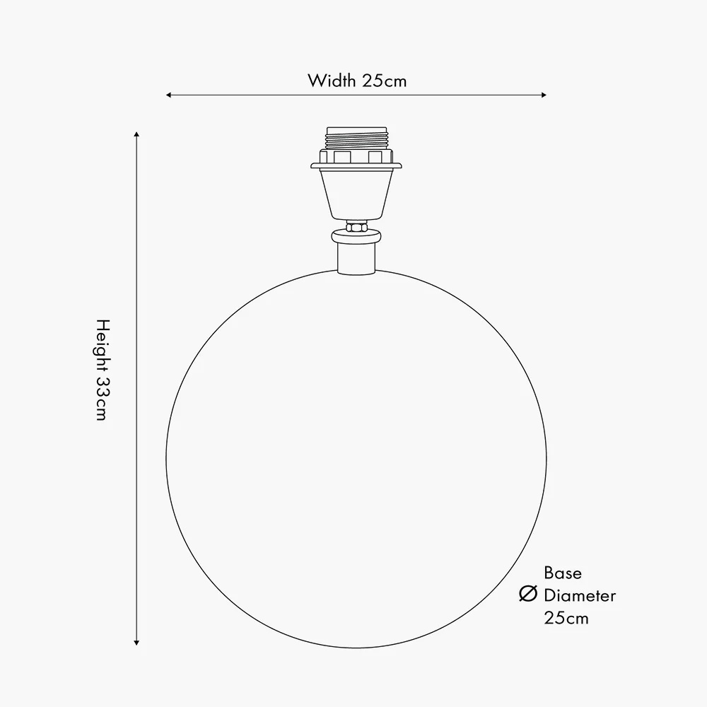 Benio Matt Black Metal Spherical Table Lamp Base - Promotional Offer - Image 2