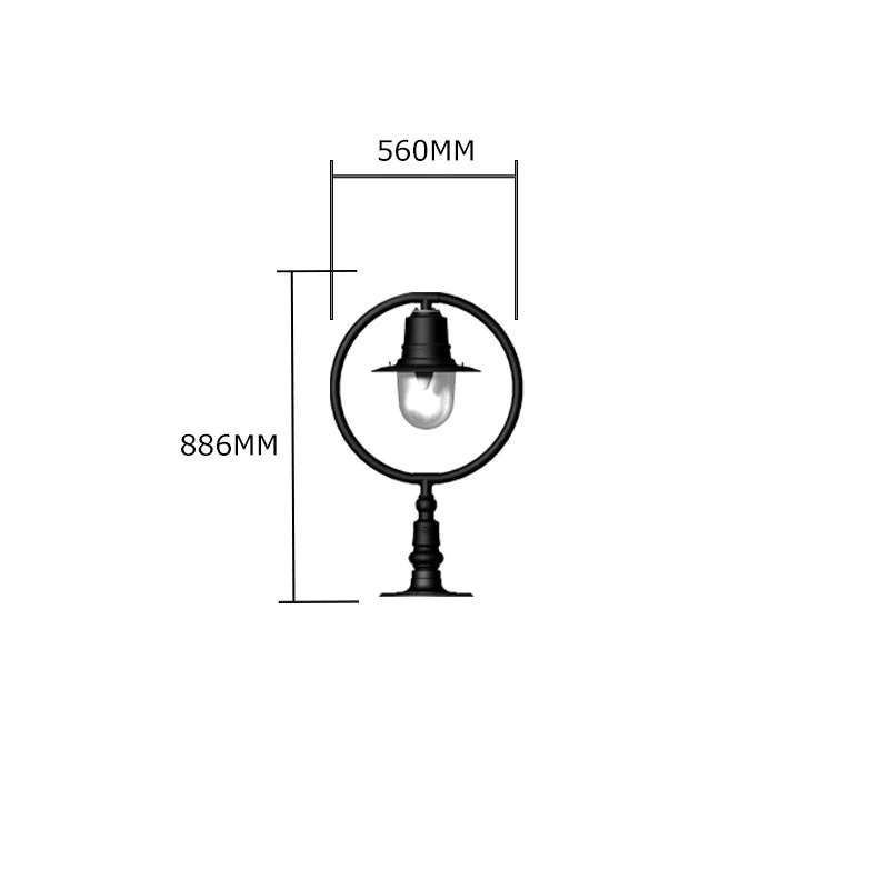 Bennett 1Lt Flat Pier Cap Light - Cast Iron/Copper - Image 11