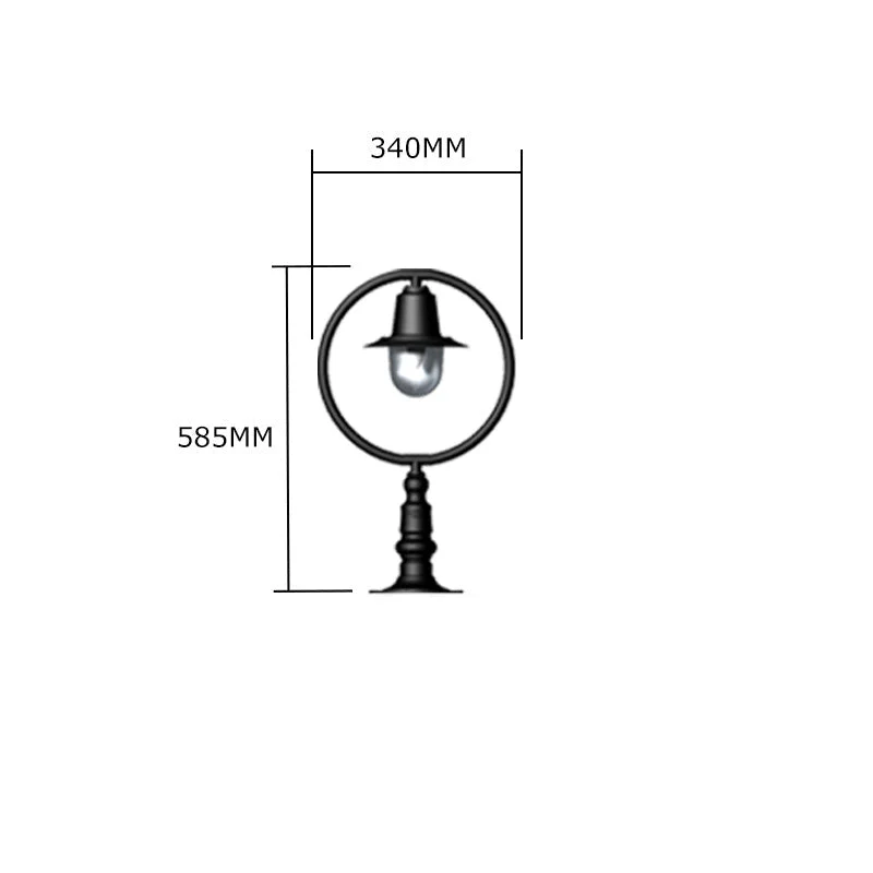 Bennett 1Lt Flat Pier Cap Light - Cast Iron/Copper - Image 13