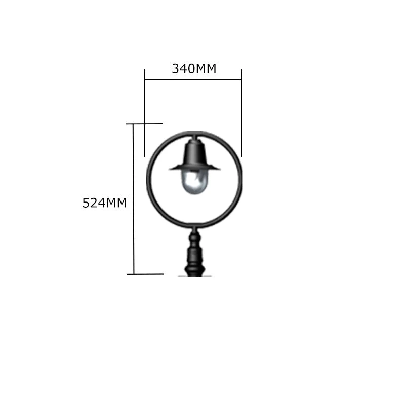 Bennett 1Lt Narrow Pier Cap Light - Cast Iron/Copper - Image 10