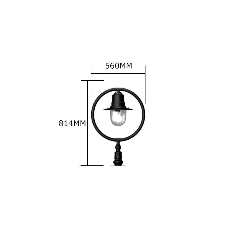 Bennett 1Lt Narrow Pier Cap Light - Cast Iron/Copper - Image 9