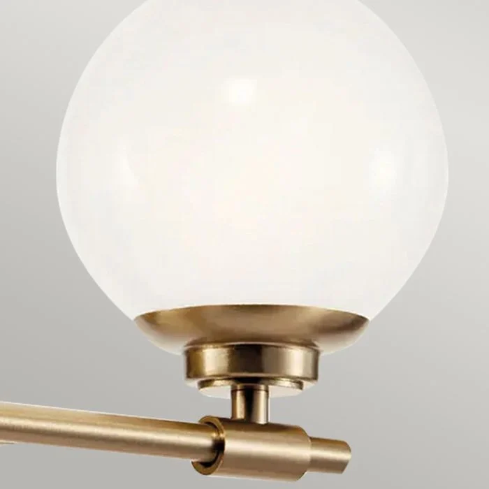Benno 2 Lt Wall Light - Black & Champagne Bronze - Image 9