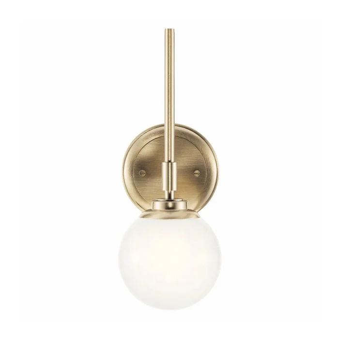 Benno 2 Lt Wall Light - Black & Champagne Bronze - Image 10