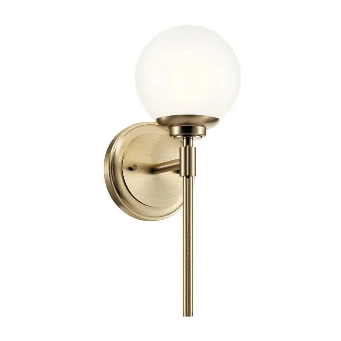 Benno 2 Lt Wall Light - Black & Champagne Bronze - Image 11
