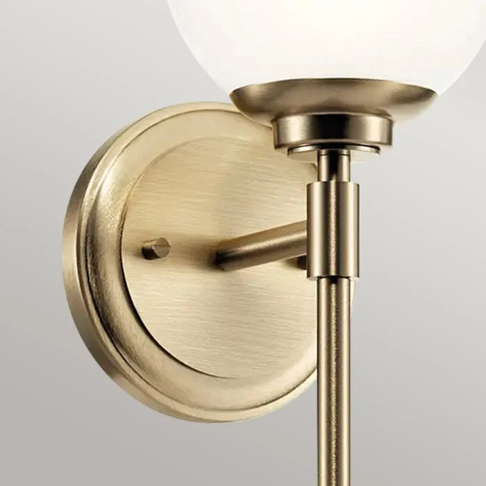 Benno 2 Lt Wall Light - Black & Champagne Bronze - Image 12