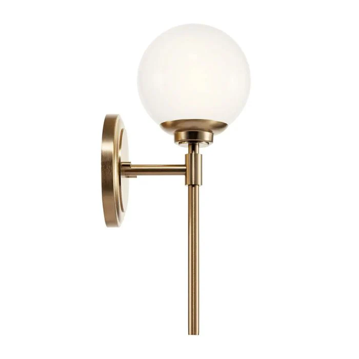 Benno 2 Lt Wall Light - Black & Champagne Bronze - Image 13
