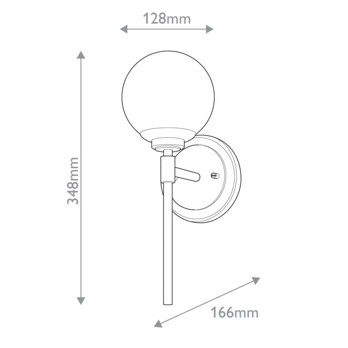 Benno 2 Lt Wall Light - Black & Champagne Bronze - Image 8
