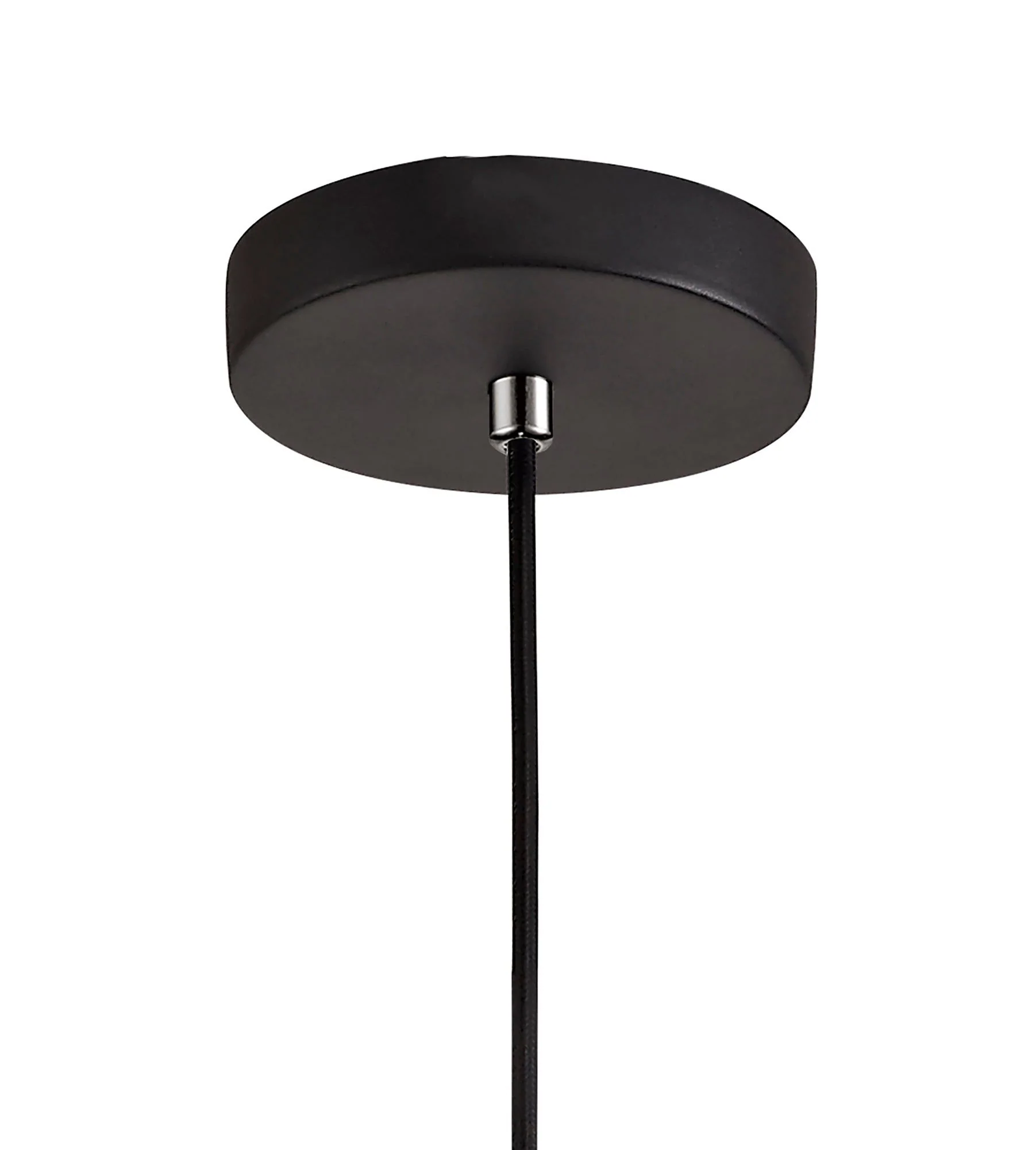 Beres Single Pendant, 1 Light E27, Black/Clear Glass - Image 5