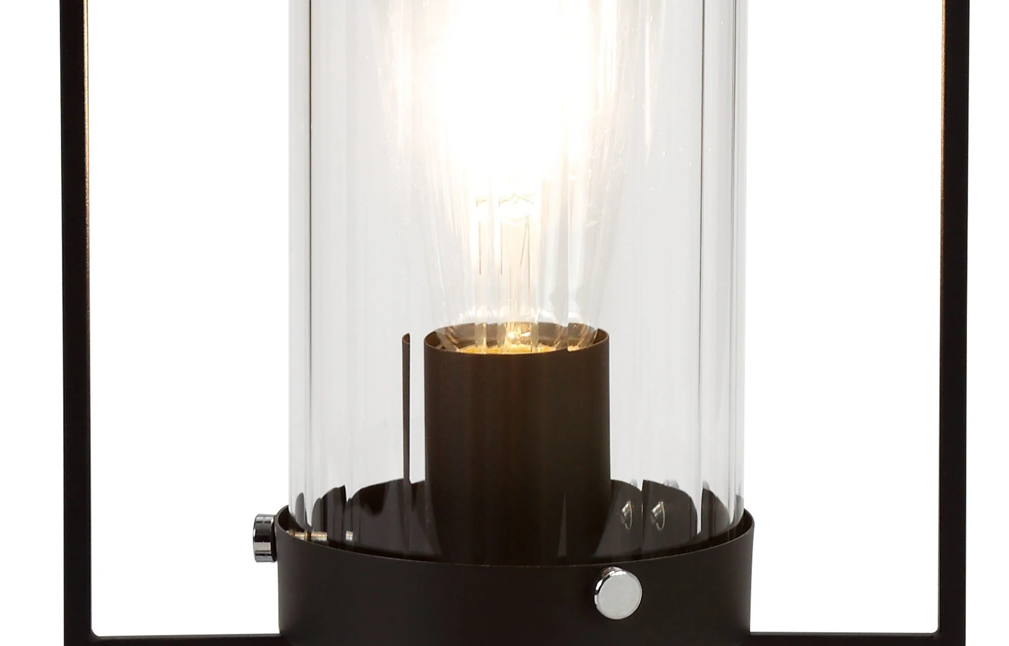 Beres Table Lamp, 1 Light E27, Black/Clear Glass - Image 3