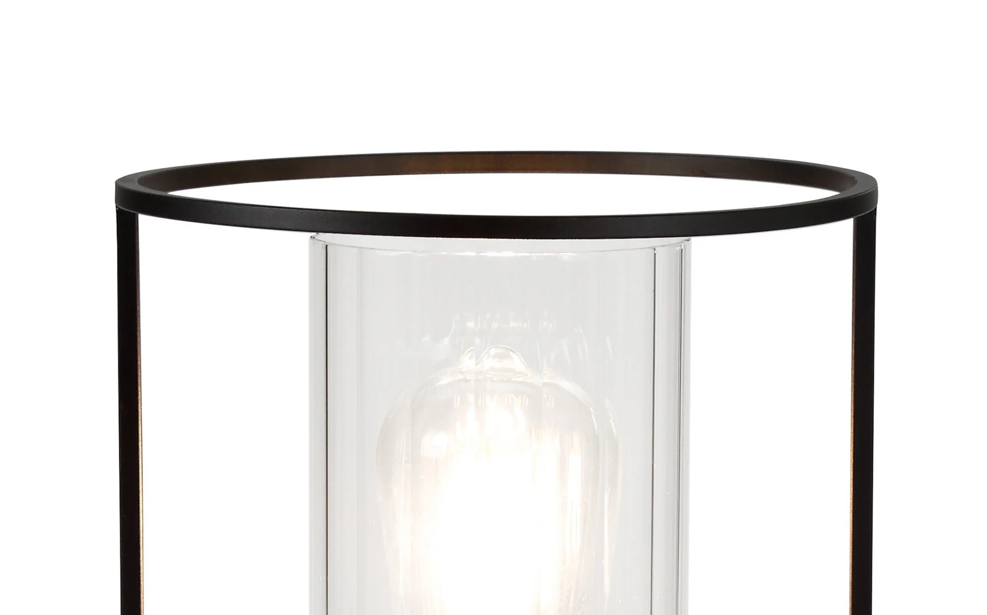 Beres Table Lamp, 1 Light E27, Black/Clear Glass - Image 4