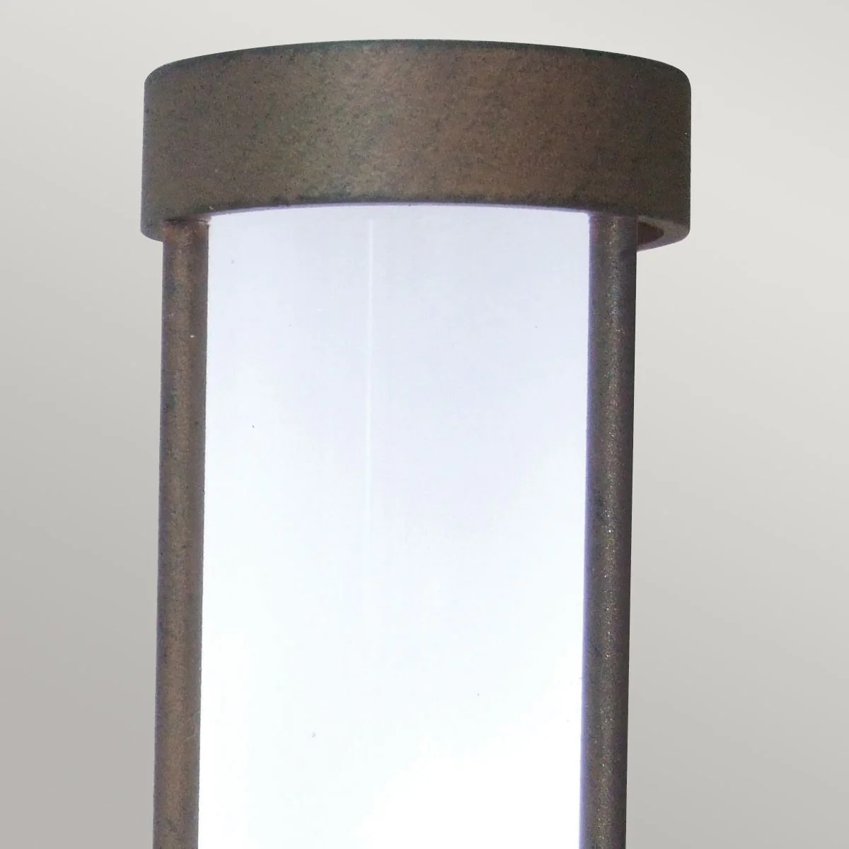 Beta 4-ring/Plain Outdoor Wall Lantern - Brown Integrated LED IP54 - Image 2