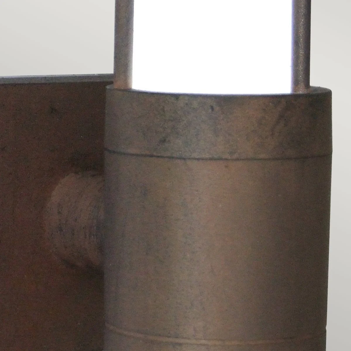 Beta 4-ring/Plain Outdoor Wall Lantern - Brown Integrated LED IP54 - Image 3