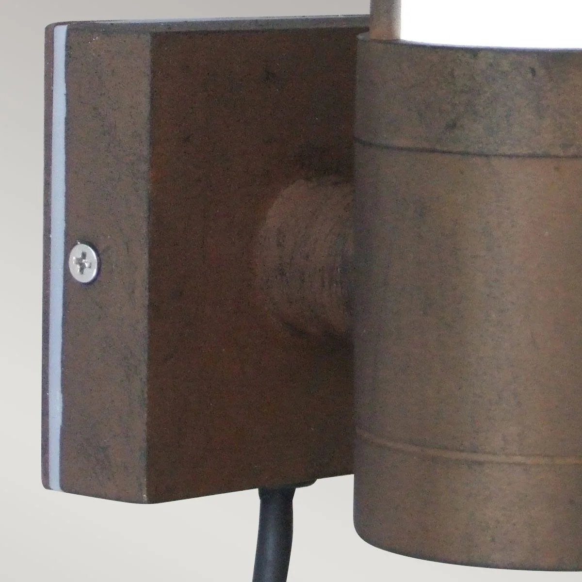 Beta 4-ring/Plain Outdoor Wall Lantern - Brown Integrated LED IP54 - Image 4