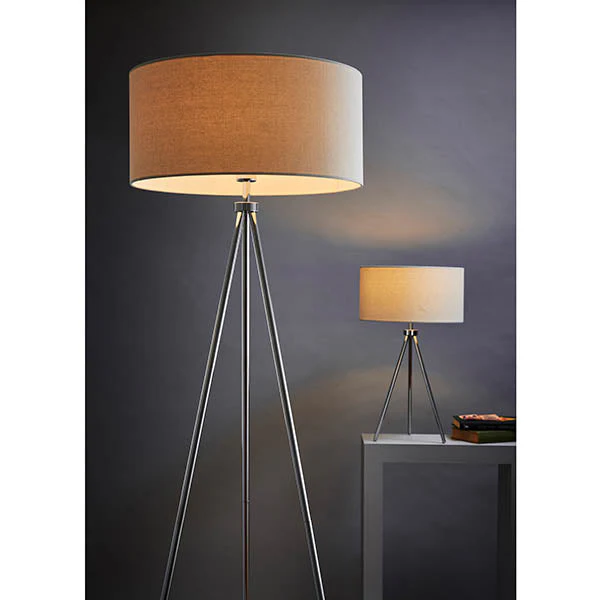 Betelgeuse Floor Lamp - Matt Nickel/Polished Chrome Finish E27 - Image 10