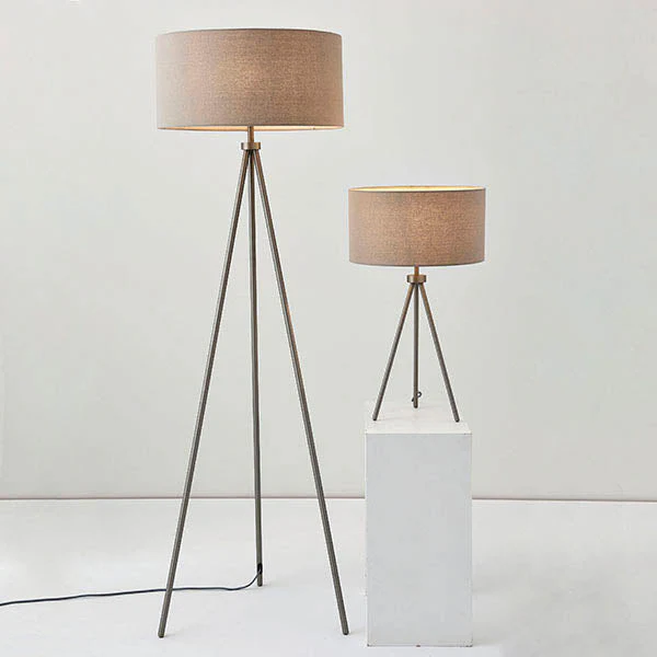 Betelgeuse Floor Lamp - Matt Nickel/Polished Chrome Finish E27 - Image 3
