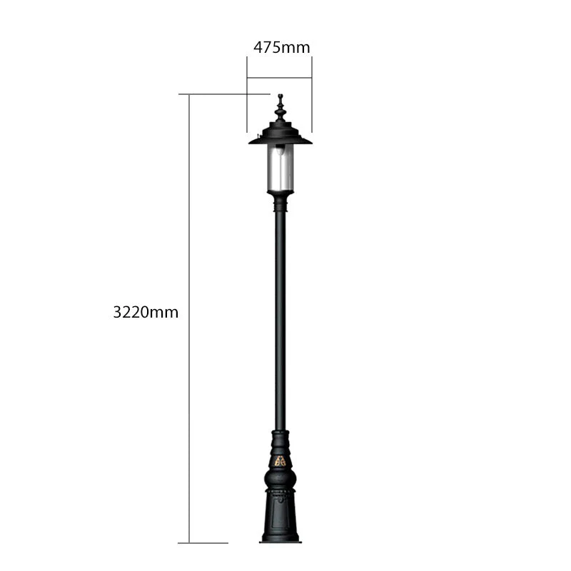 Betley 1Lt Lamp Post - Cast Iron - Image 31