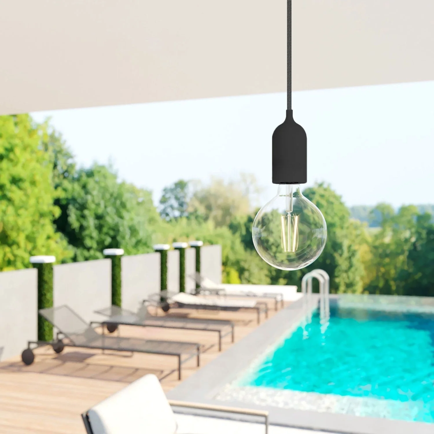 Beverford 1Lt Outdoor Pendant IP65 - Various Colours - Image 10