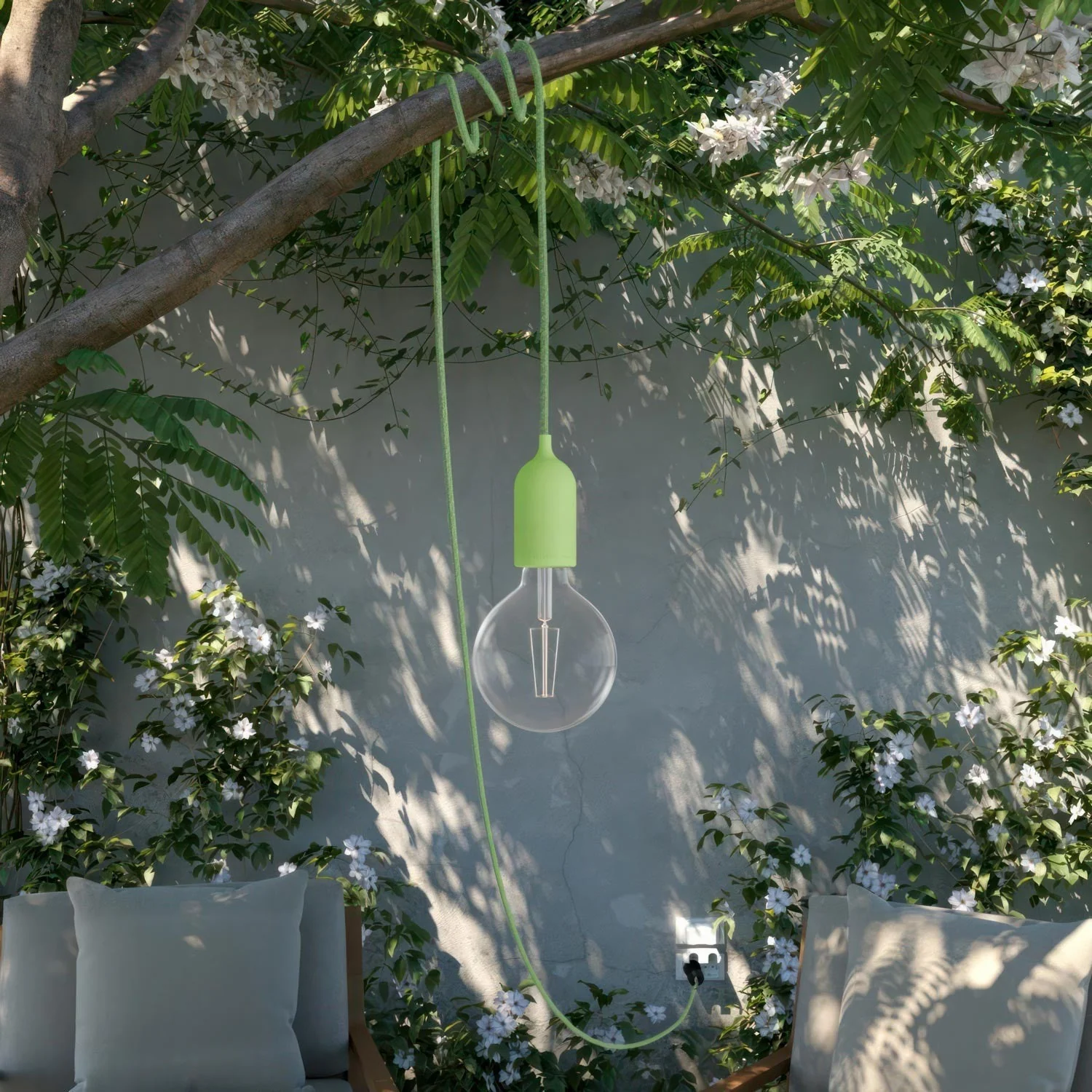 Beverford 1Lt Outdoor Pendant IP65 - Various Colours - Image 3