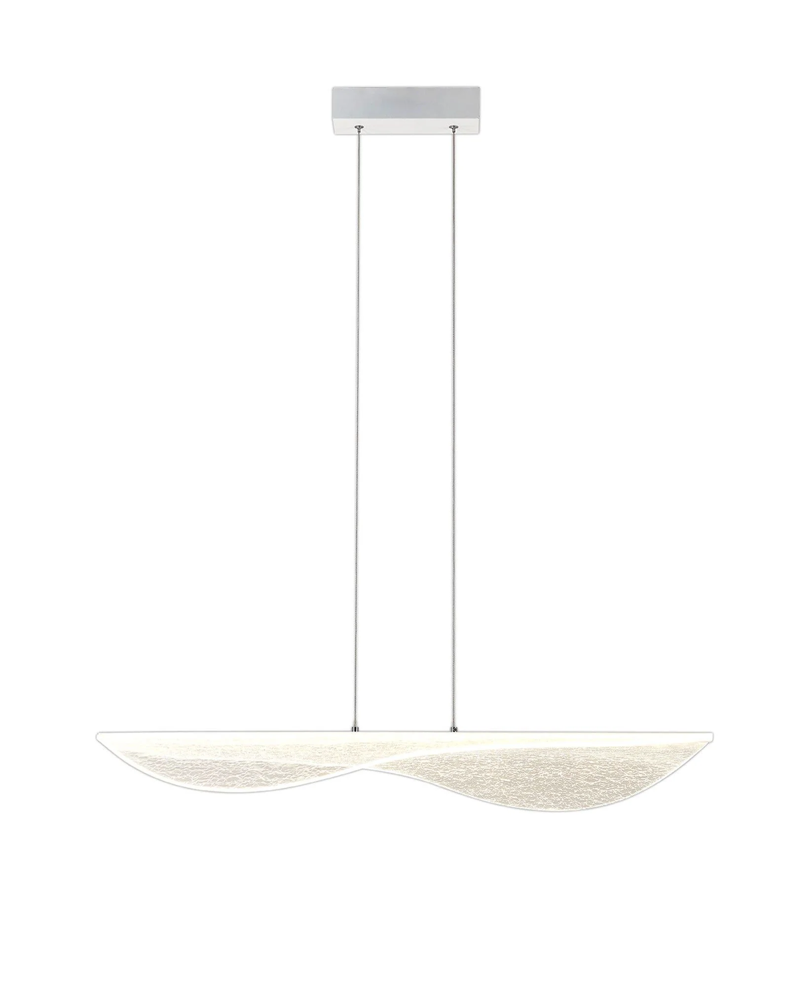Bianca Medium/Large LED Kitchen Table/Island Ceiling Light - White Finish - Image 4