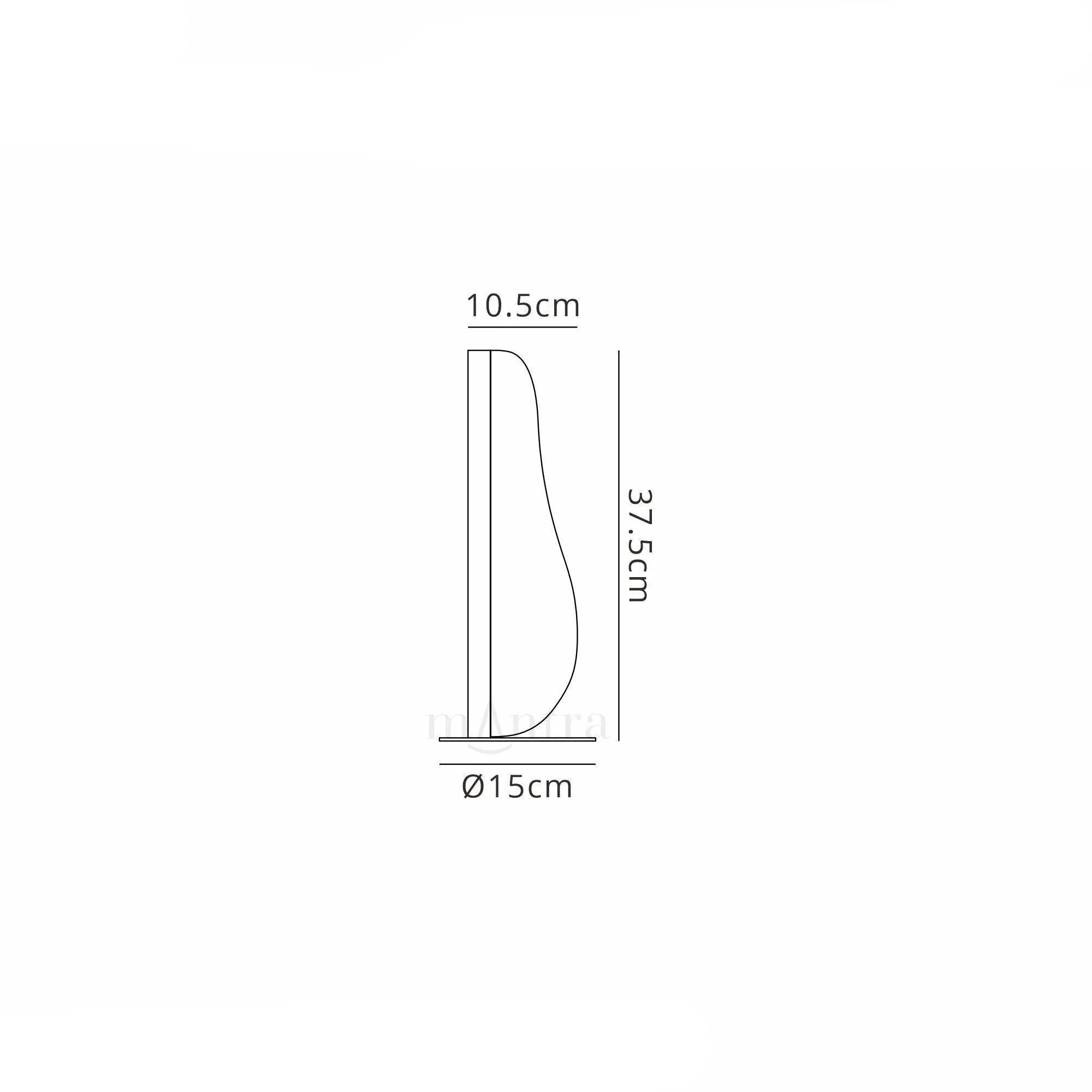 Bianca Medium/Large LED Table Lamp - White Finish - Image 4