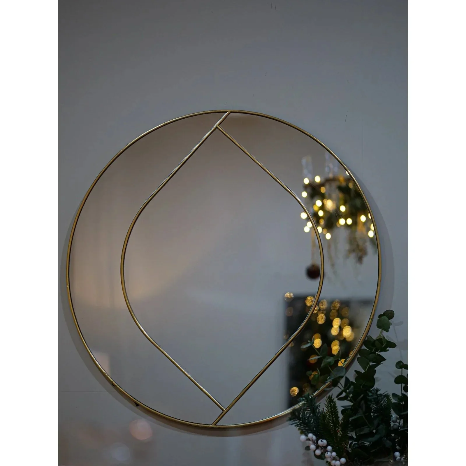 Bianca Round Mirror - Gold Finish - Image 2