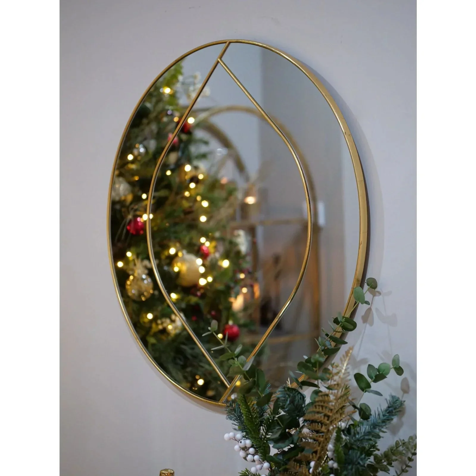 Bianca Round Mirror - Gold Finish - Image 4