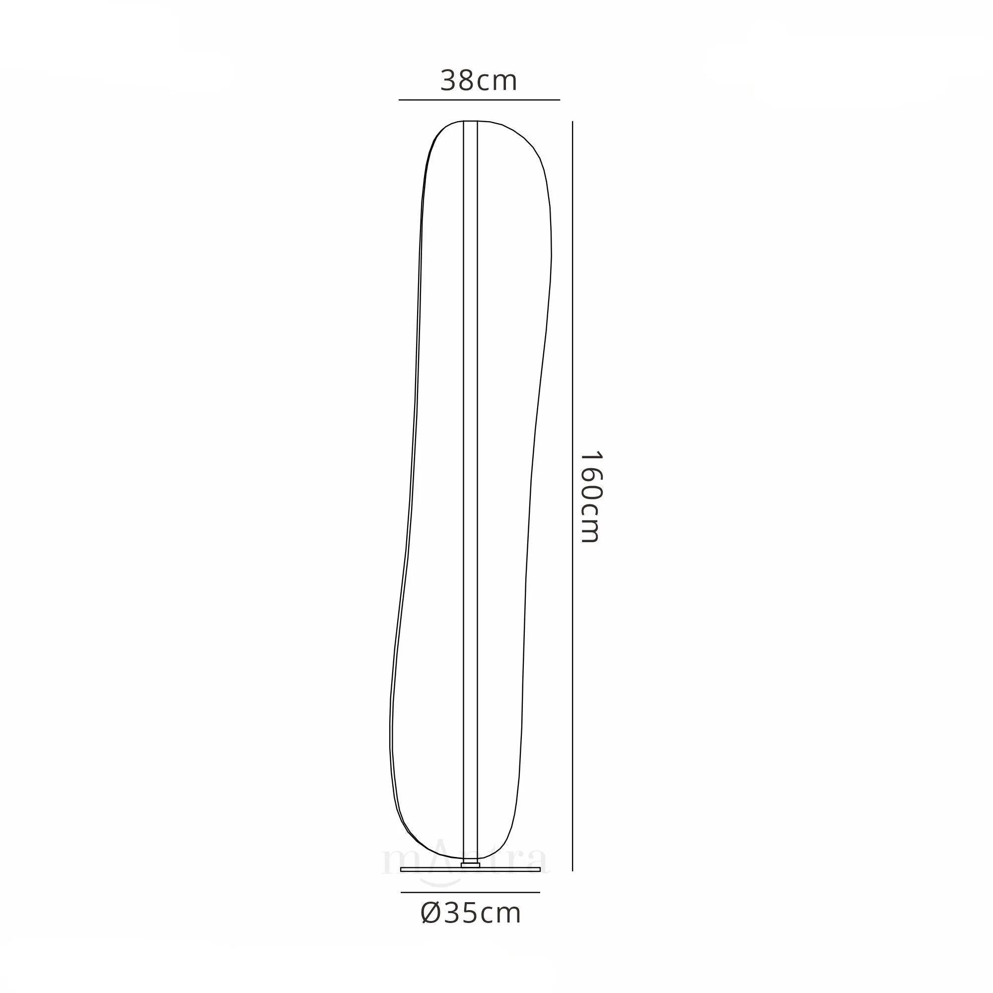 Bianca Small / Large LED Floor Lamp - White Finish - Image 6