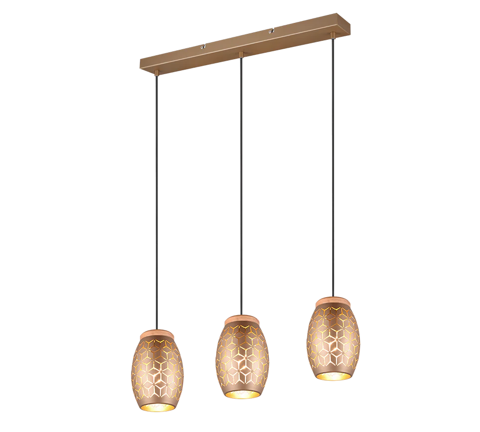 Bidar 3Lt Linear Pendant - Various Colours - Image 3