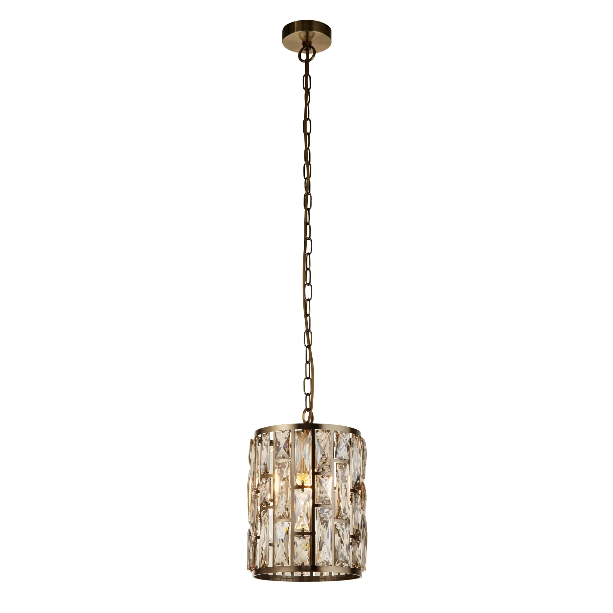 Bijou 1/3/5/8Lt Dimmable Pendant - Chrome & Crystal/ Brass & Champagne - Image 5